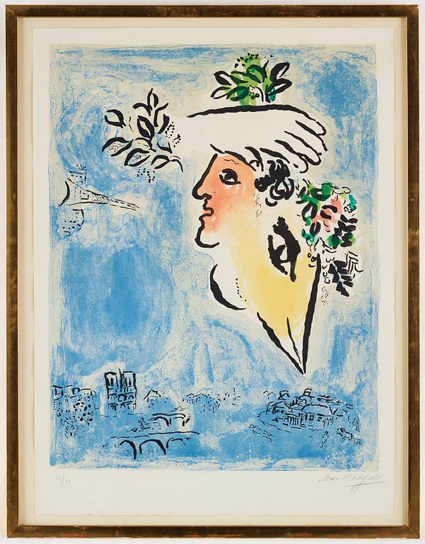 Marc Chagall, "Le ciel bleu".