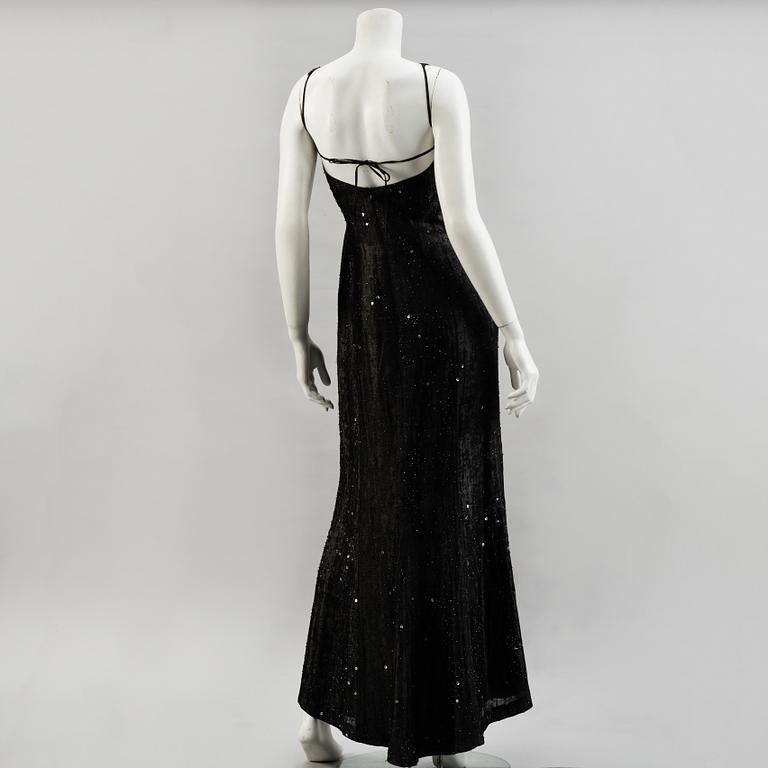LARS WALLIN, a beaded evening gown, size 38.