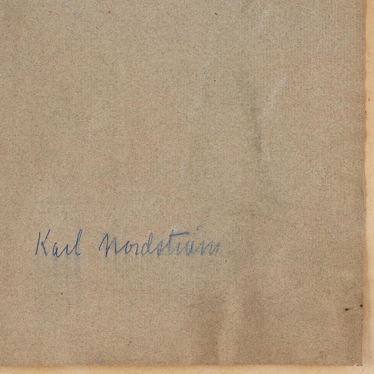 KARL NORDSTRÖM, pastel, signed KN.