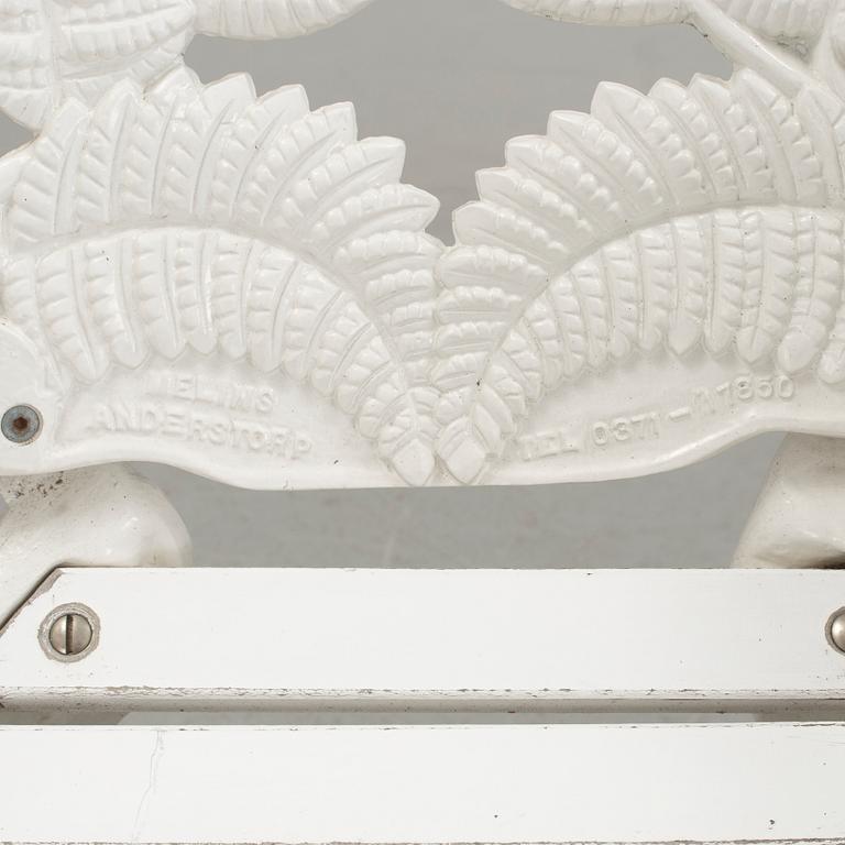A pair of garden chairs by Melins, Anderstorp.