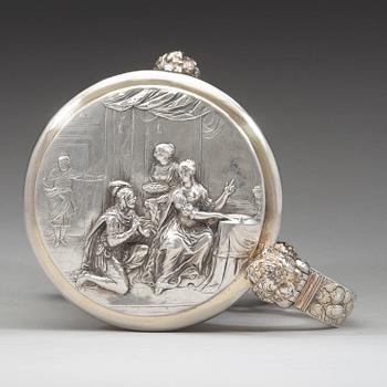 HENRIK MÖLLER dä, Stockholm (1645-1690) före 1689, dryckeskanna, silver, barock.