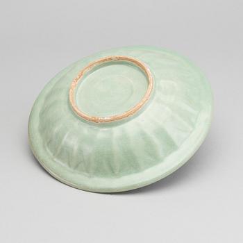 A Longquan celadon twin fish dish, Southern Song dynasty (1127-1279).