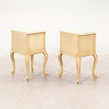 Bedside tables, a pair, Rococo style, 1940s/50s.