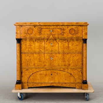 A swedish biedermeier chest of drawers. First half of the 19th century.