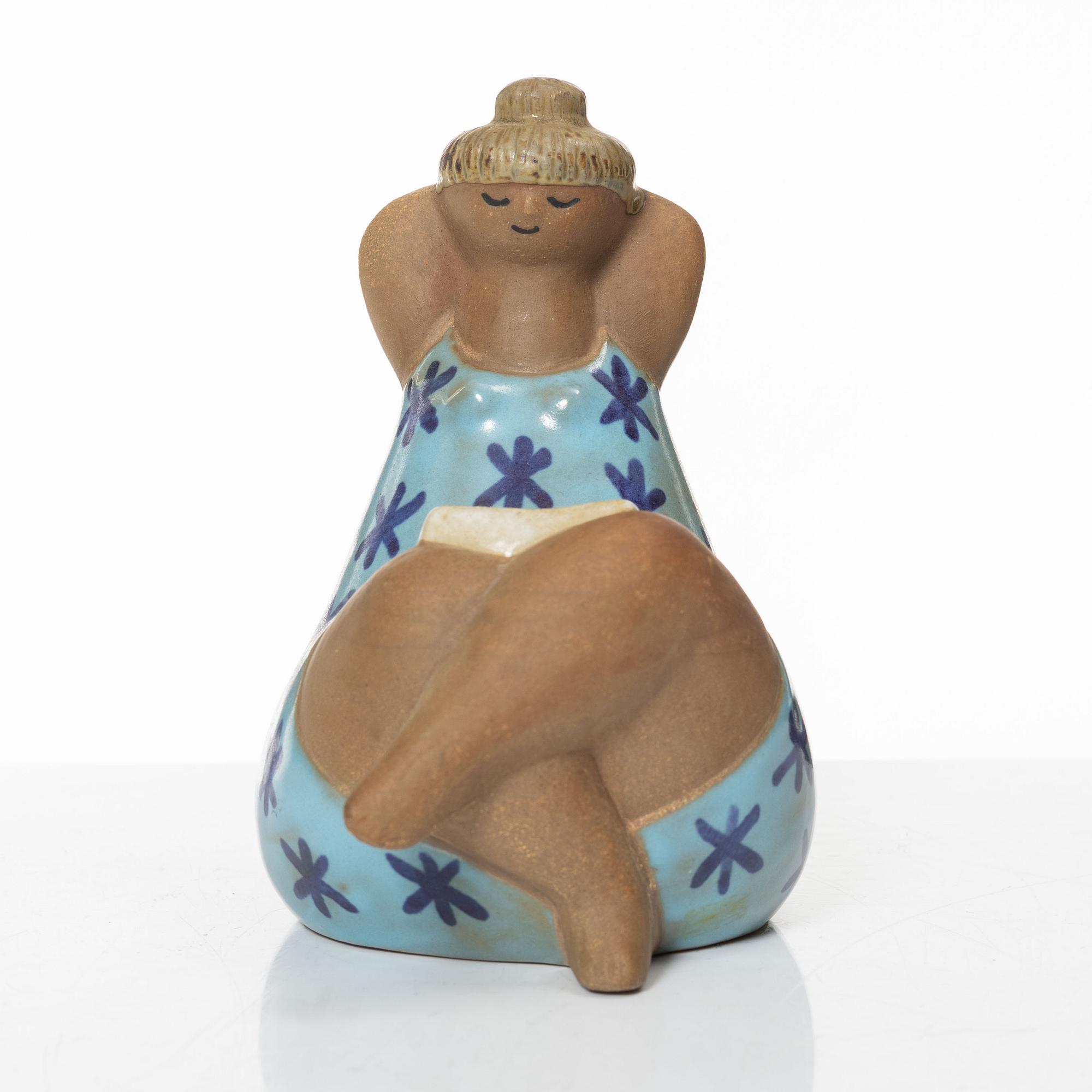 Lisa Larson, an 'Emma' stoneware figurine, Gustavsberg.