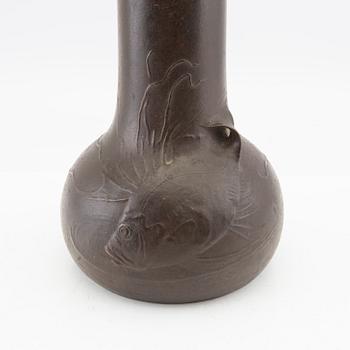 Hugo Elmqvist, bronze vase signed.