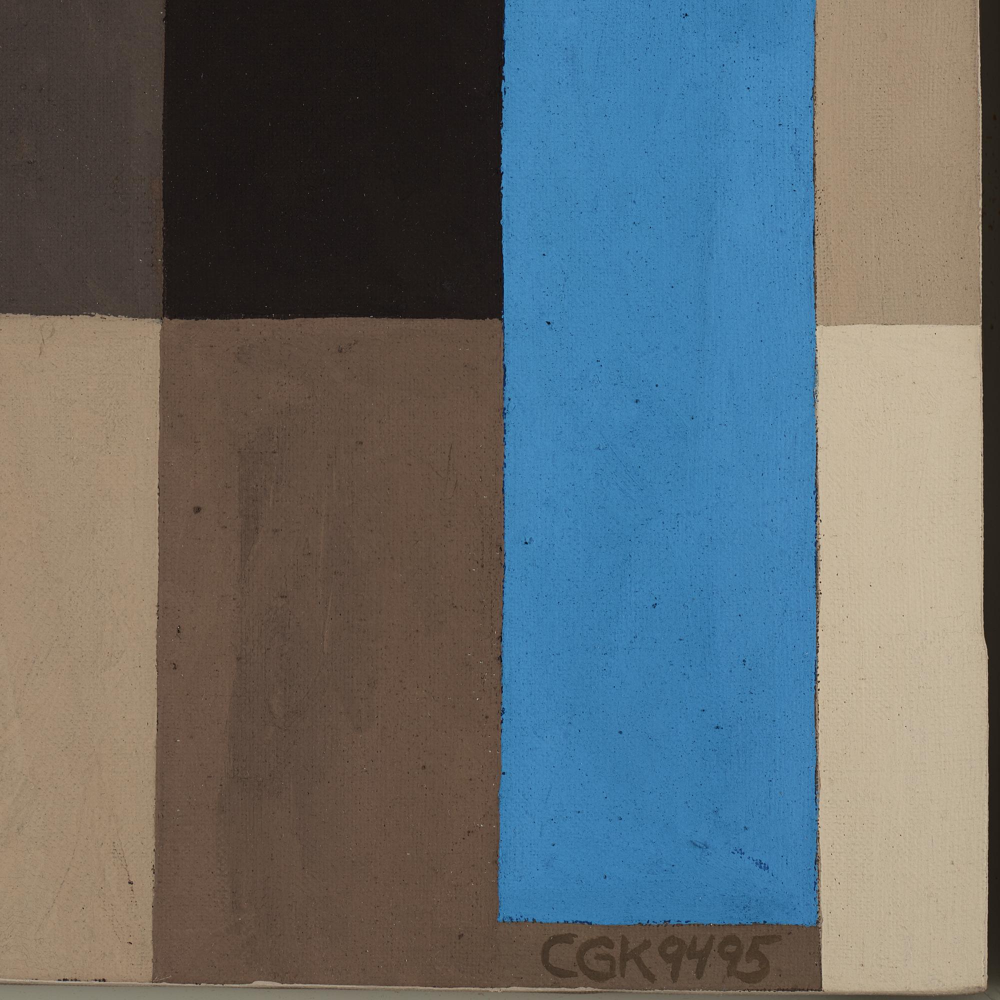 C Göran Karlsson, tempera on canvas, signed and dated 94-95.