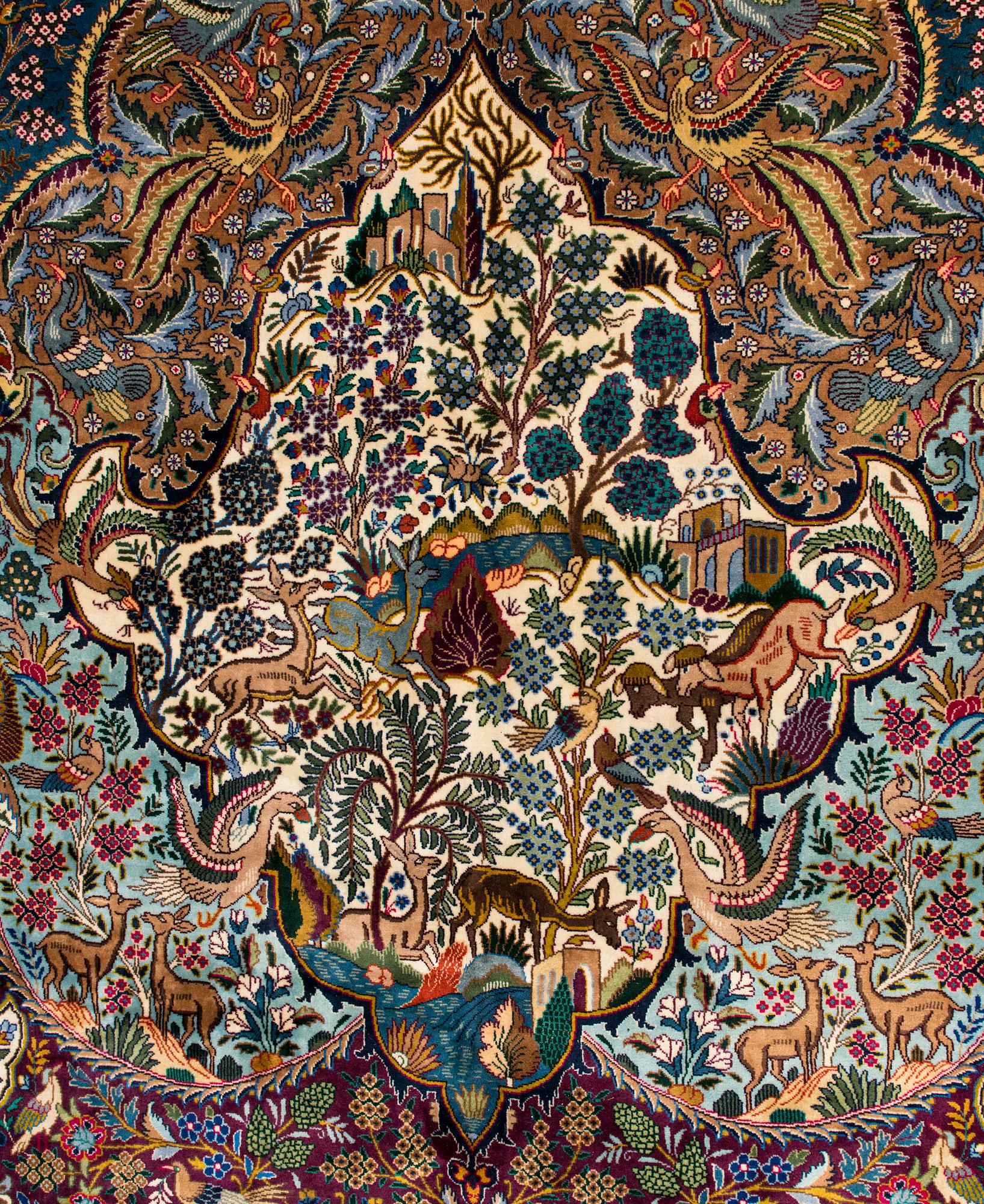Matto, Kashmar, noin 385 x 300 cm.