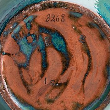 AN IRIS CERAMIK VASE. Marked ABI, 01,8. The turn of 1900.