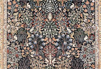 A RUG, Figural Nain, so called 6 LAA, ca 283 x 180 cm.