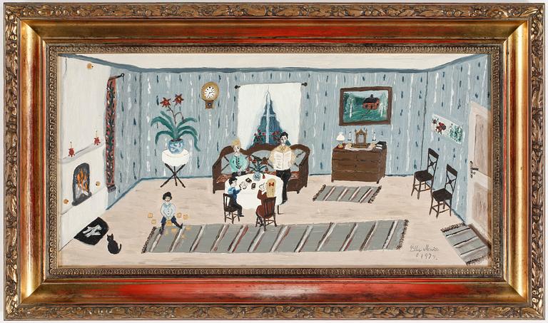 LILLY MARIA KARLSSON, olja på pannå, signerad, daterad 1974.