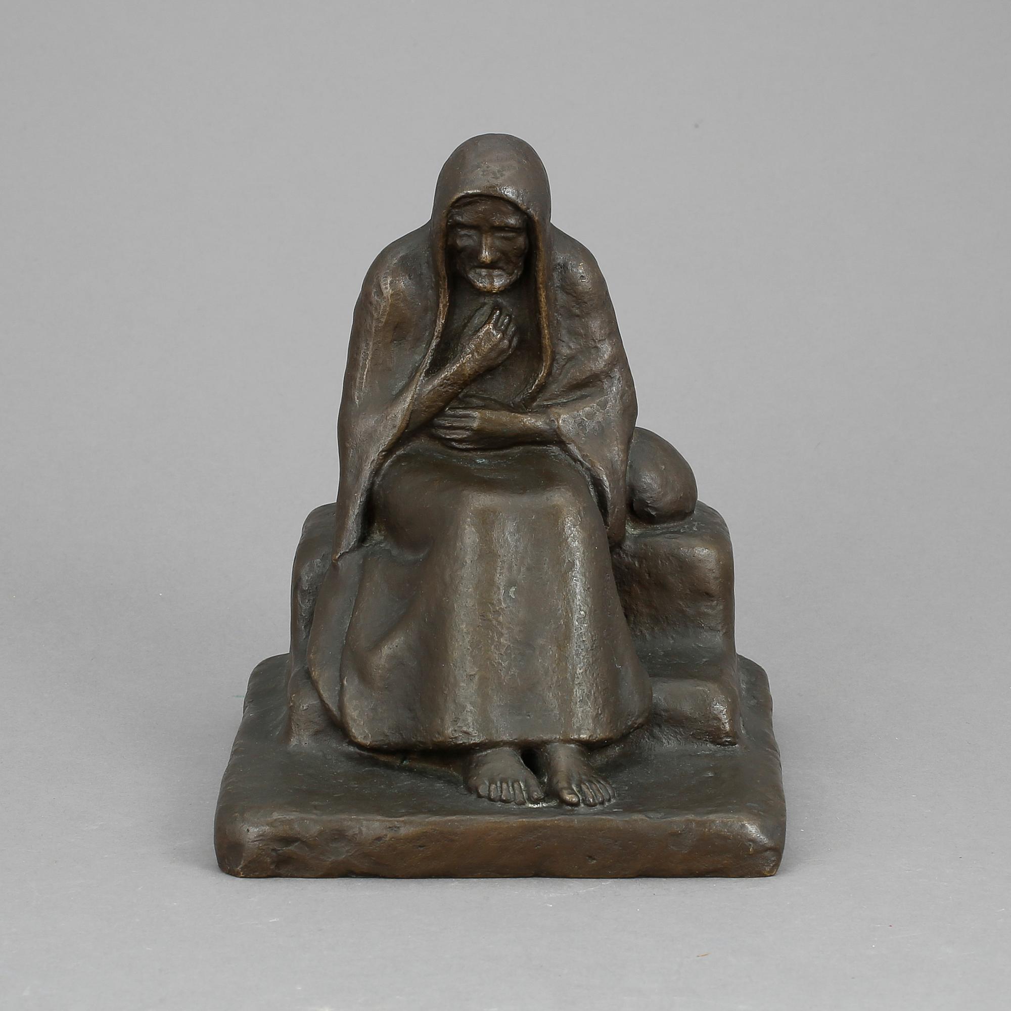 JOHANNES COLLIN, skulptur, brons, sign o dat 1912.