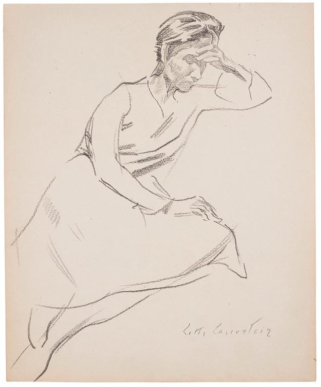 Lotte Laserstein, Sittande Traute.