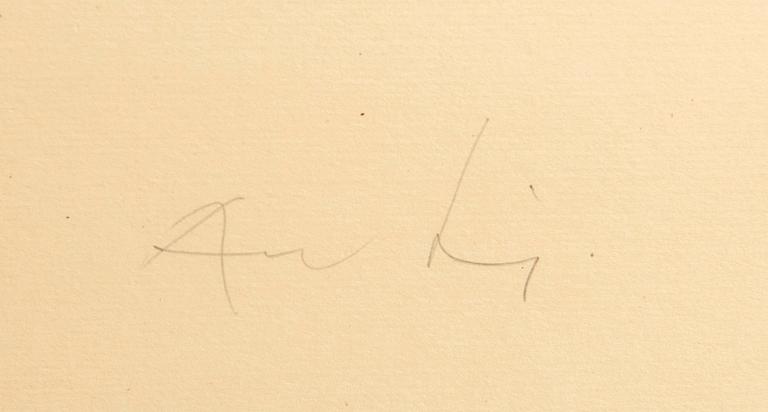 August Puig, litografi signerad och numrerad 26/90.