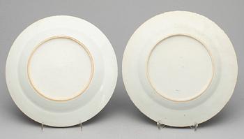 TALLRIKAR, 4 st, porslin, Kina, Qianlong (1736-95).