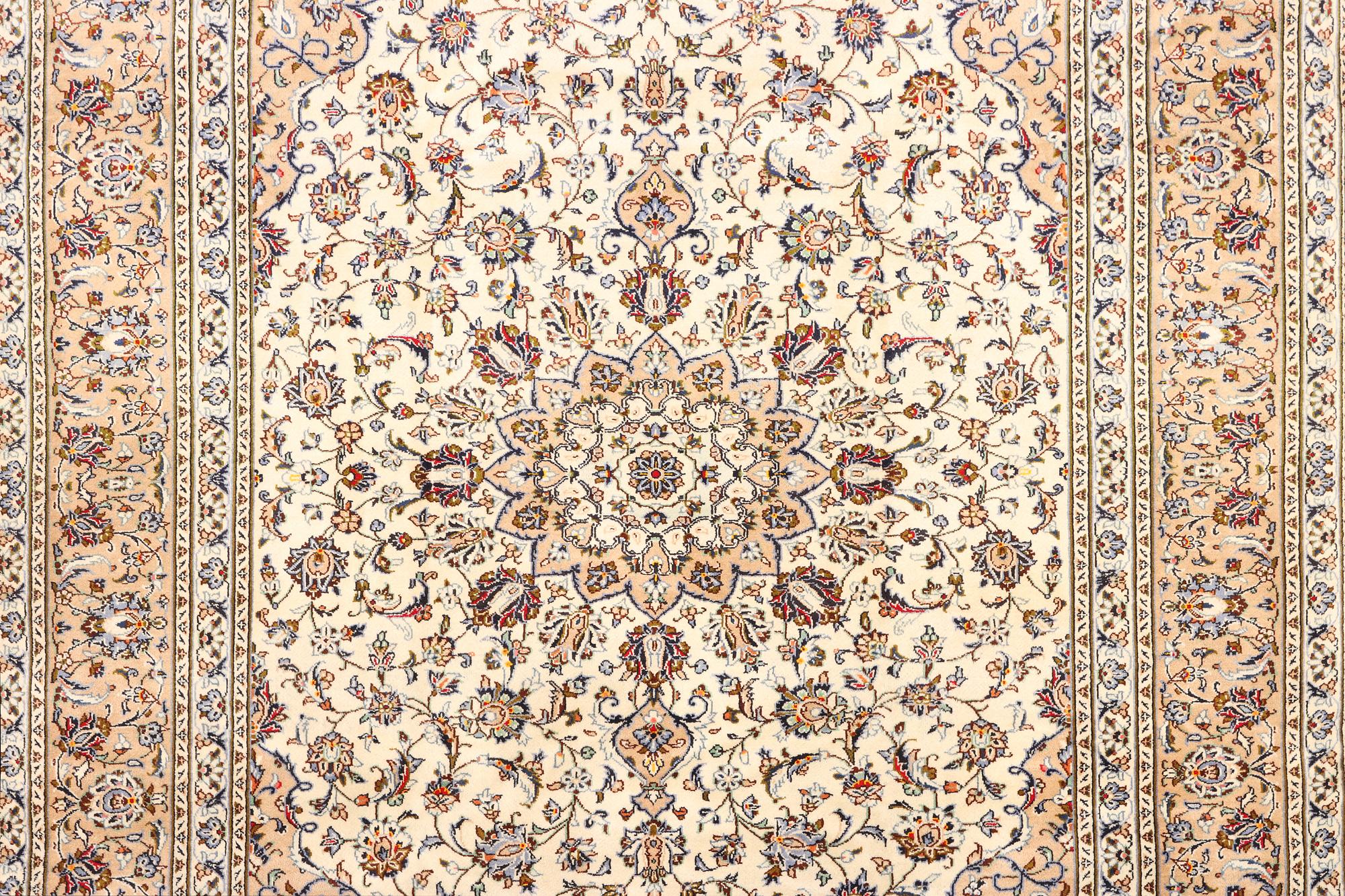 A Keshan carpet, c. 348 x 240 cm.