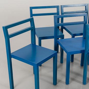 A set of 8 non komplot design chairs by B Berlin & Poul Chrsitansen for Källemo Värnamo 2000.