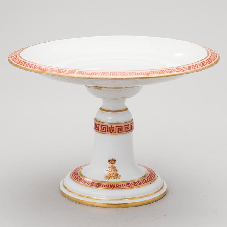 A IMPERIAL PORCELAINFACTORY TAZZA, Russia time of czar Alexander II.