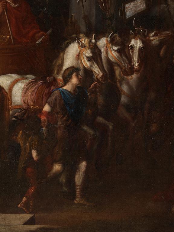 Italian artist, 17th Century, The triumphant Constantine the Great entering Rome.