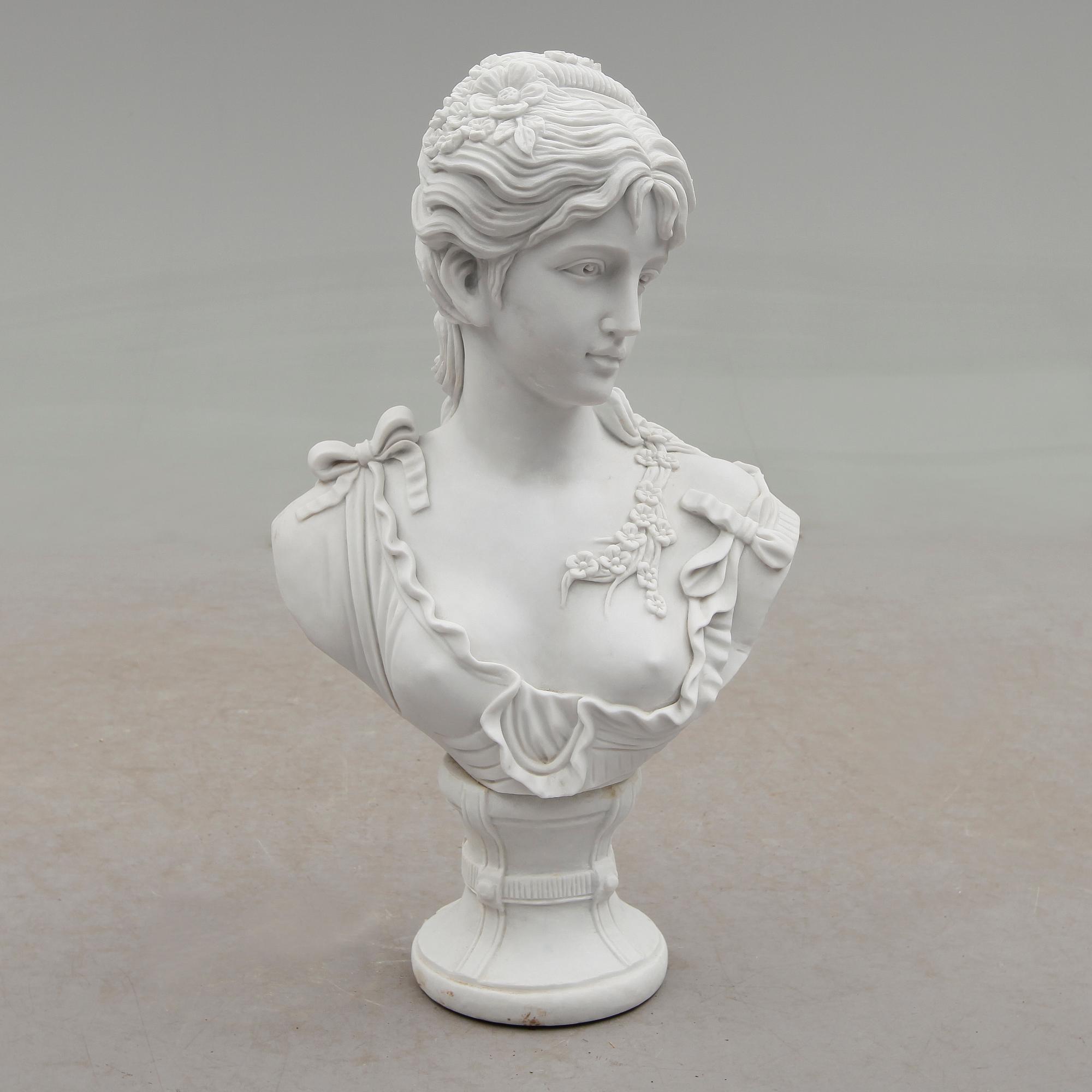 SKULPTUR, marmor, 1900-tal.