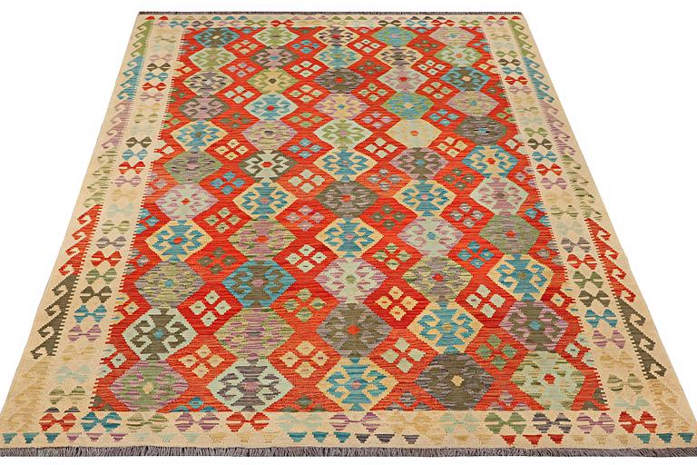 A carpet, Kilim, c. 302 x 204 cm.