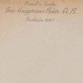 LITOGRAFISK AFFISCH, E.G. Bratt Studios, Göteborg, Ivar Haeggströms Boktr. A.B., Stockholm 1947.