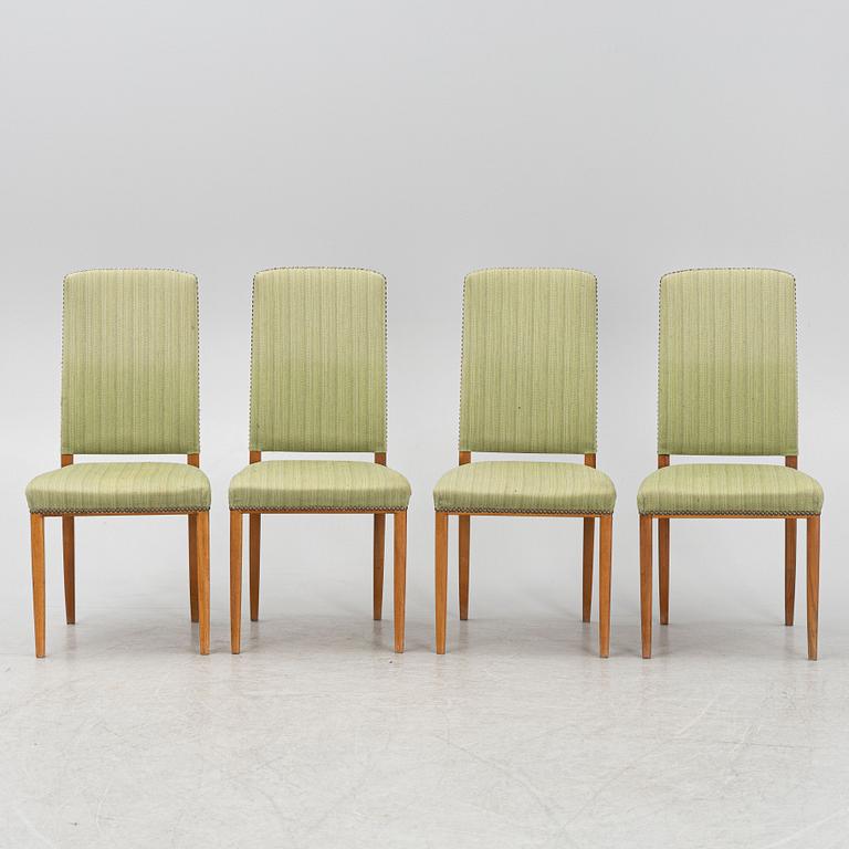 Carl Malmsten, four "Gustavus" chairs from Åfors Möbelfabrik, second half of the 20th century.
