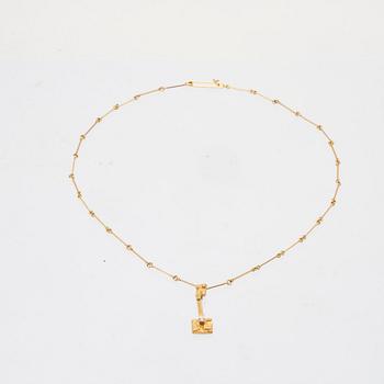 An 18K gold "Thai" necklace by Björn Weckström for Lapponia 1978.