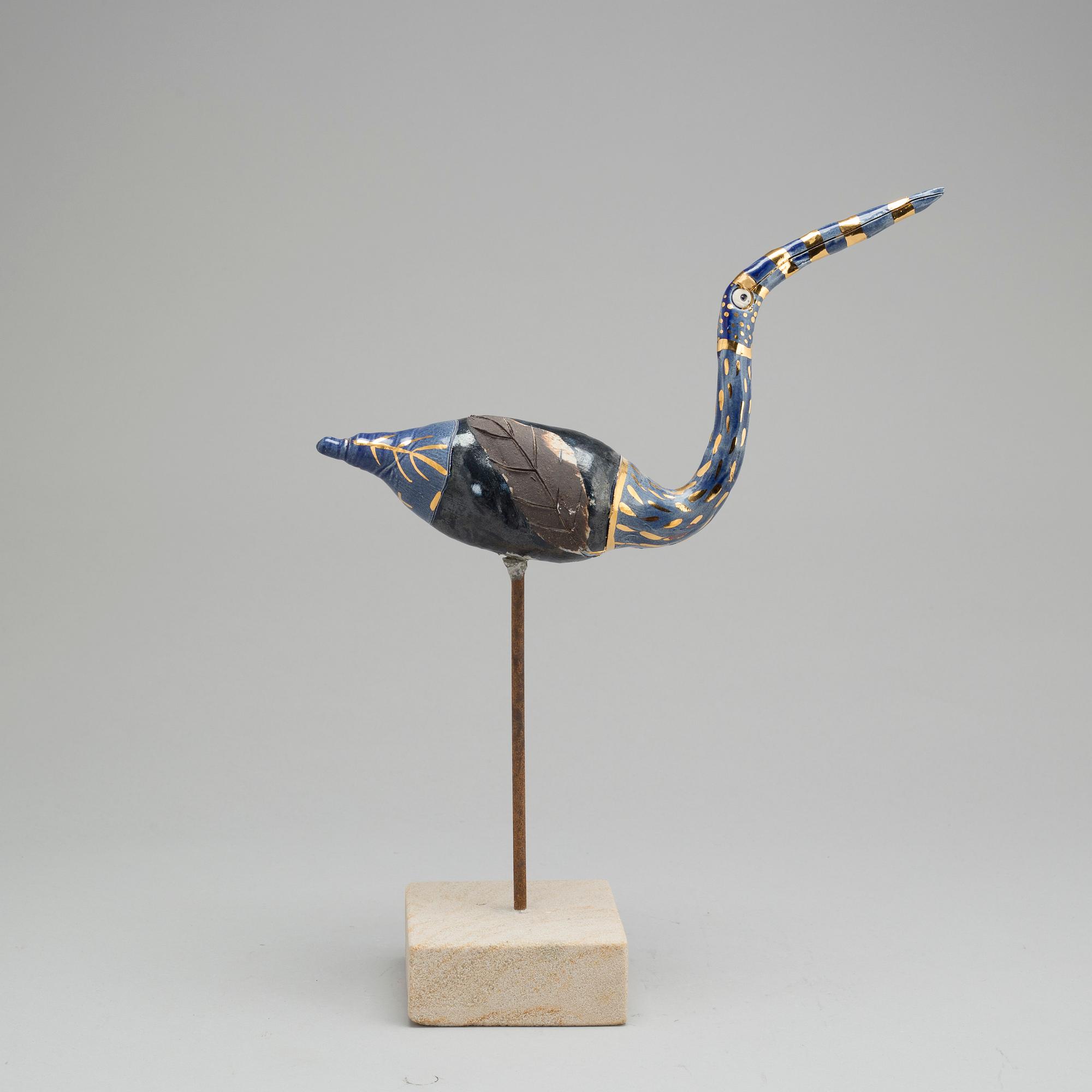 EVA DARPÖ, a ceramic sculpture, signed.