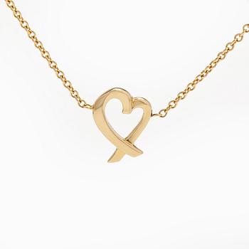 Tiffany & Co, Paloma Picasso, halsband, "Loving Heart", 18K guld.