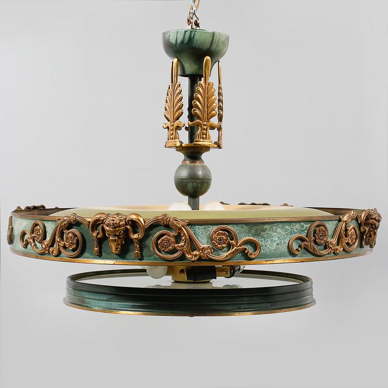 TAKLAMPA, 1930/40-tal.Höjd ca 50 cm.