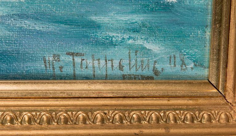 Woldemar Toppelius, olja på duk, signerad.