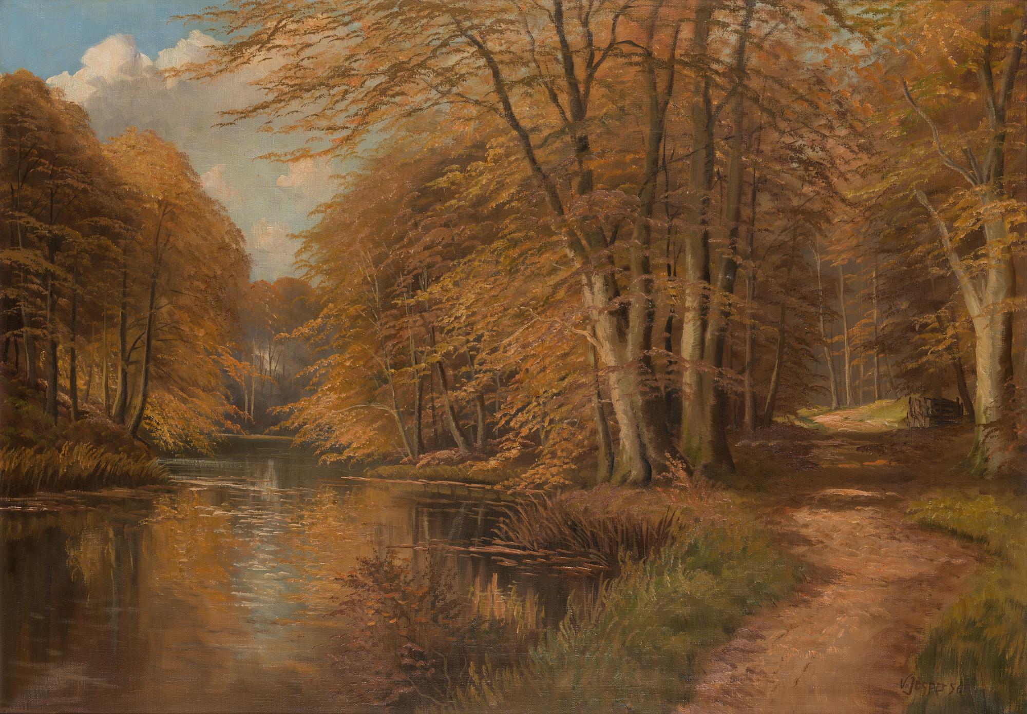 Viggo Jespersen, oil on canvas, signed.