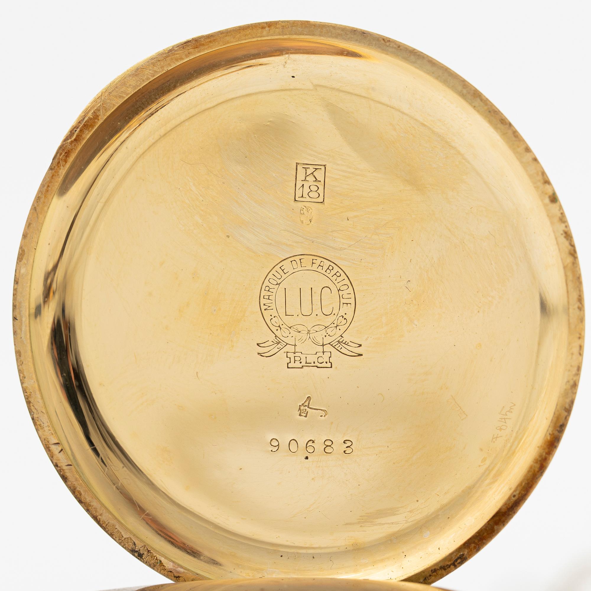 L.U.C., “Chopard”, pocket watch, hunter, 51 mm.