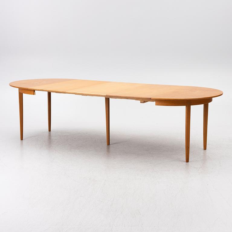 Carl Malmsten, A nine piece dining set, 'Camare Nyckel', by Åfors Möbelfabrik, Sweden, 1960's.
