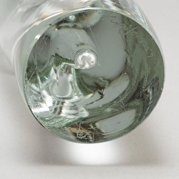 WIKTOR BERNDT, a glass vase from Flygsfors, 1959.