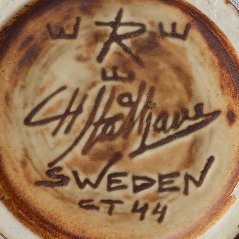 A unique stoneware vase by Carl-Harry Stålhane, Rörstrand.