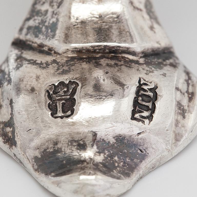 Kaffe- och teservis, 4 delar, silver, rokoko, Portugal, 1780-tal, olika silversmeder.