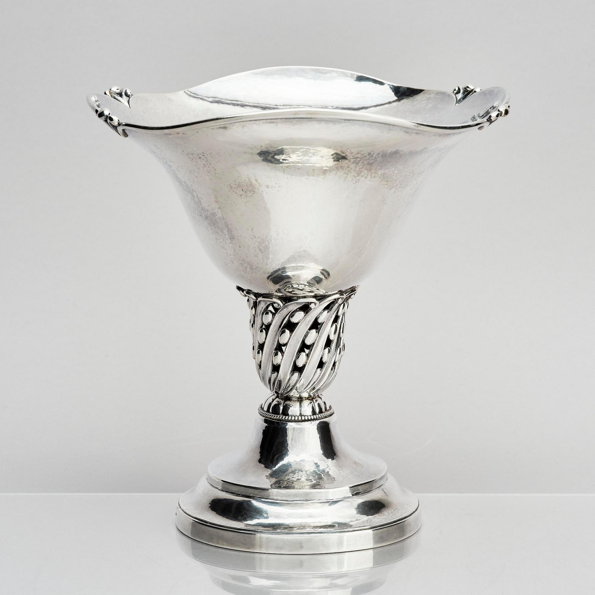 Kay Bojesen, a Danish silver bowl, Swedish Importmarks CG Hallberg 1918.