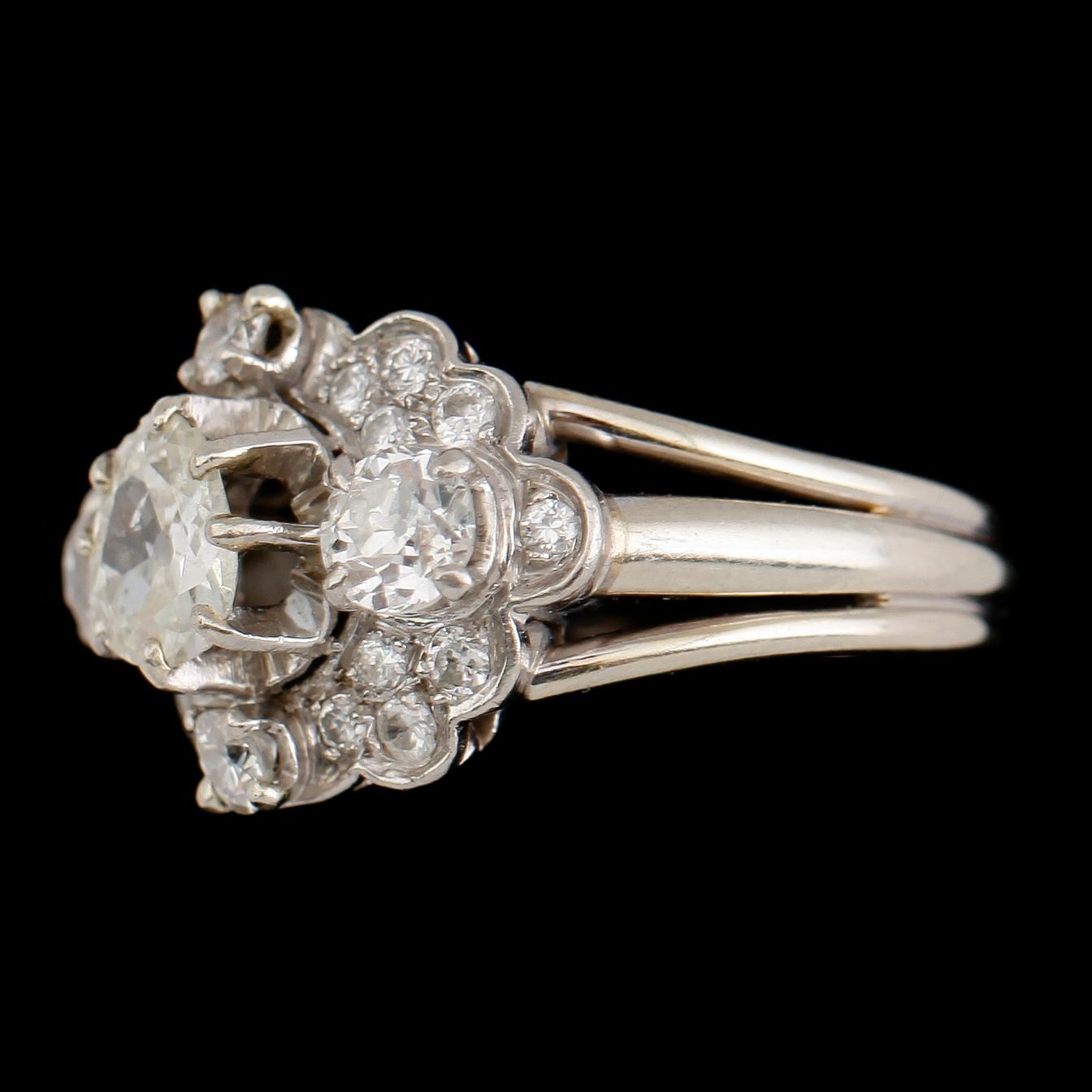 RING, 18 k vitguld, diamanter tot ca 2.50 ct.