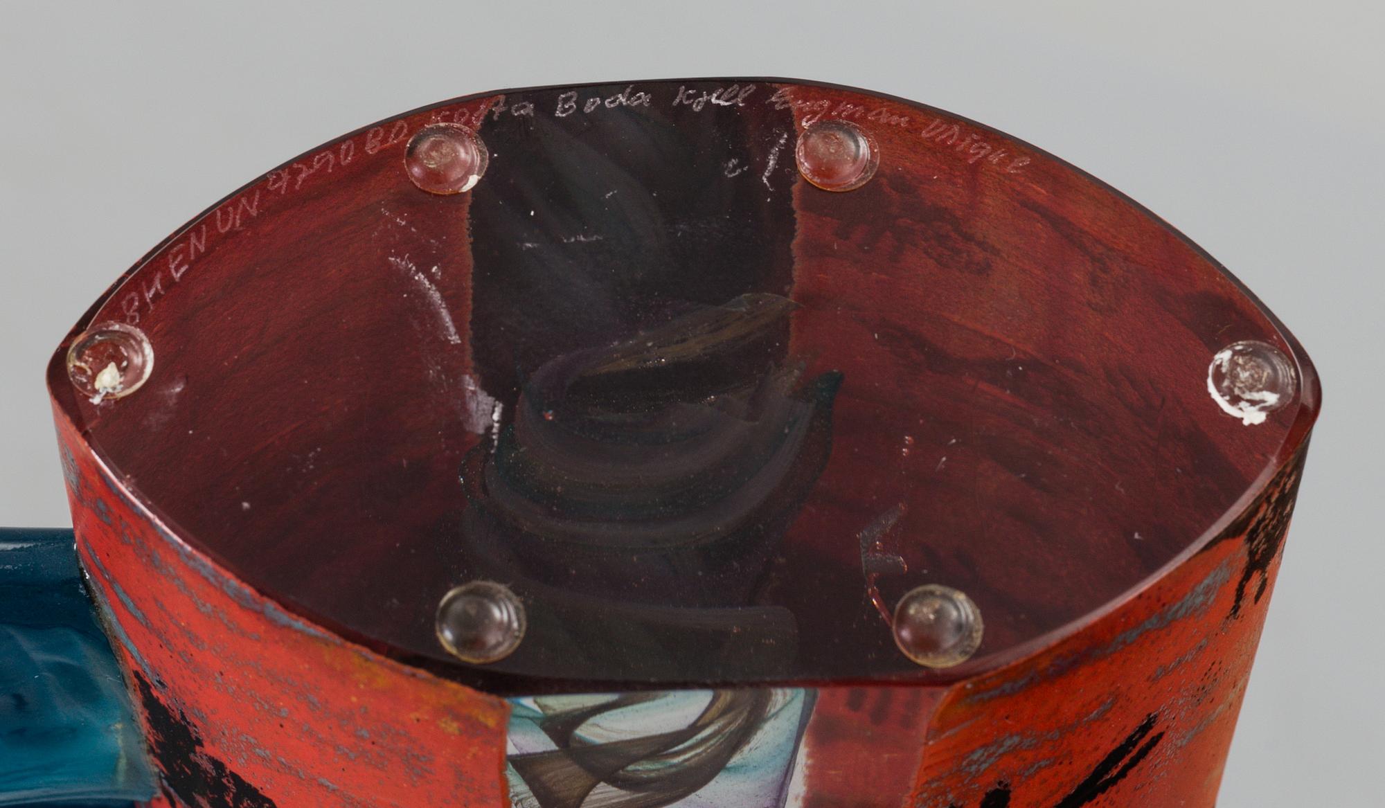 KJELL ENGMAN, a unique glass sculpture for Kosta Boda, Sweden.