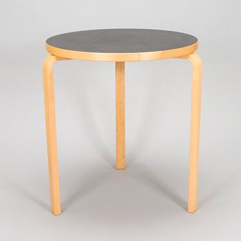 Alvar Aalto, a table and three chairs, Artek 2006 and 2007.