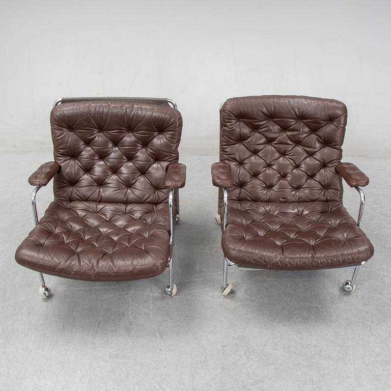 Bruno Mathsson, fåtöljer ett par, Karin 73, Dux, 1900-talets andra hälft.