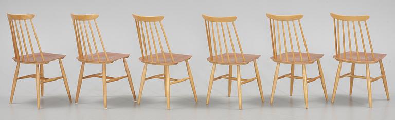 STOLAR, 6 st, "Fanett", Ilmari Tapiovaara, Edsbyverken, 1950-tal.