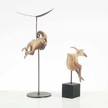 Bernt Törner, two stoneware sculptures.