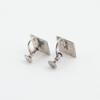 Wiwen Nilsson, earrings, a pair, silver, Lund, 1958.