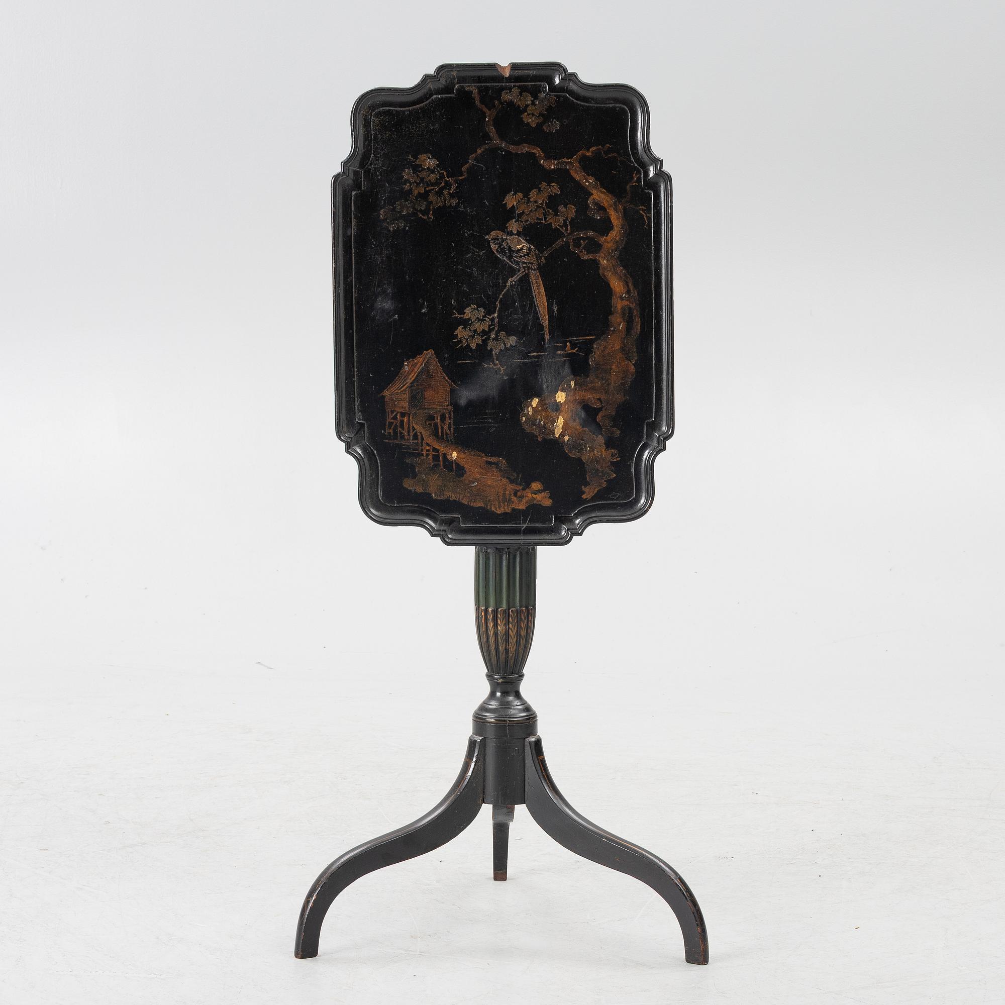 Folding table, late 19th century.