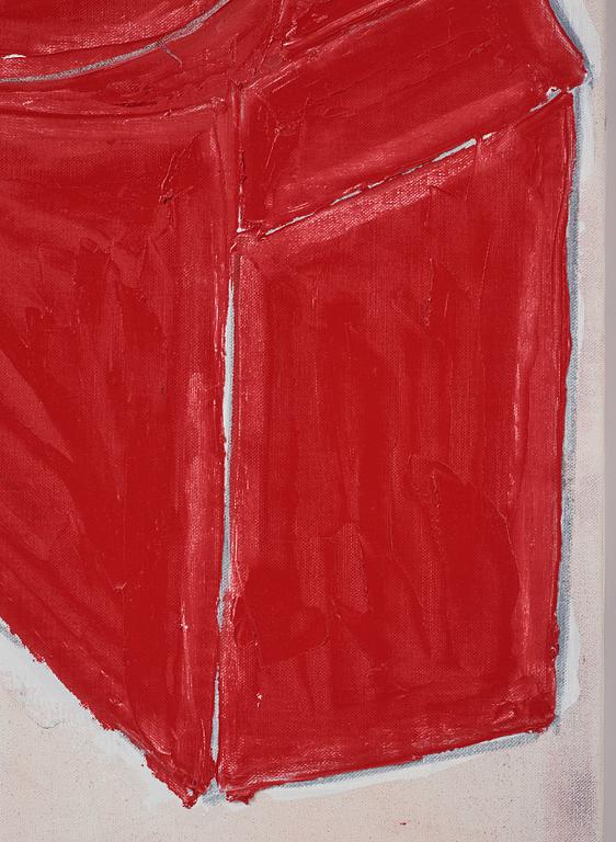 Torsten Andersson, 'Monument med droppe av blått blod. Den kreativa människans blod II'.