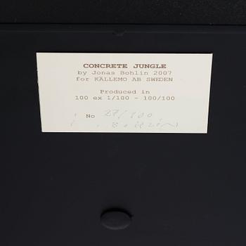 Jonas Bohlin, a 'Concrete Jungle' table, ed. 27/100, Källemo, post 2007.
