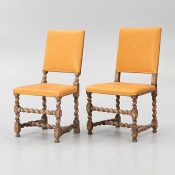Chairs, a pair of similar examples, Baroque, circa the mid-18th century.